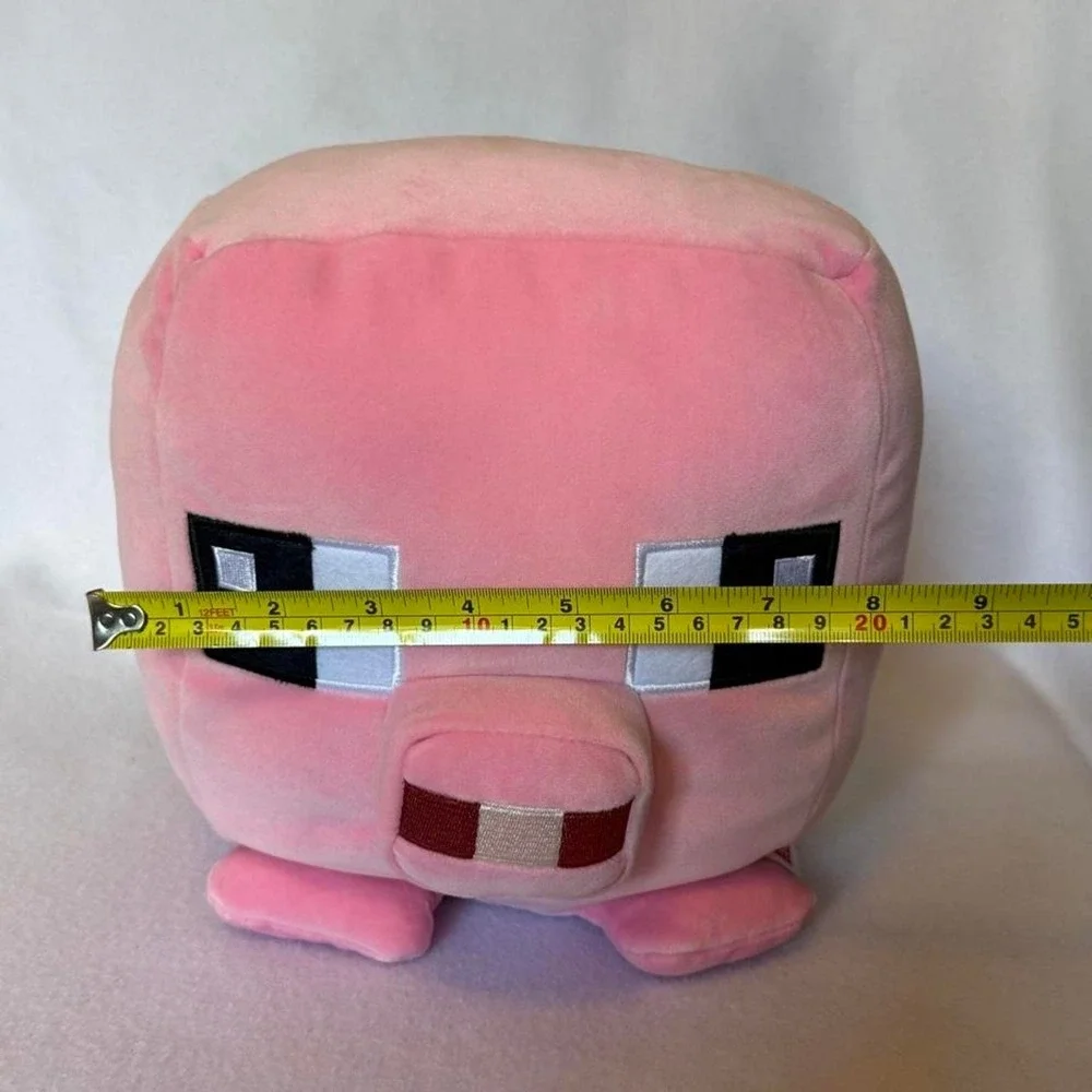 Minecraft Pig Plush Mattel Pink Cube Stuffed Animal Video Game Toy